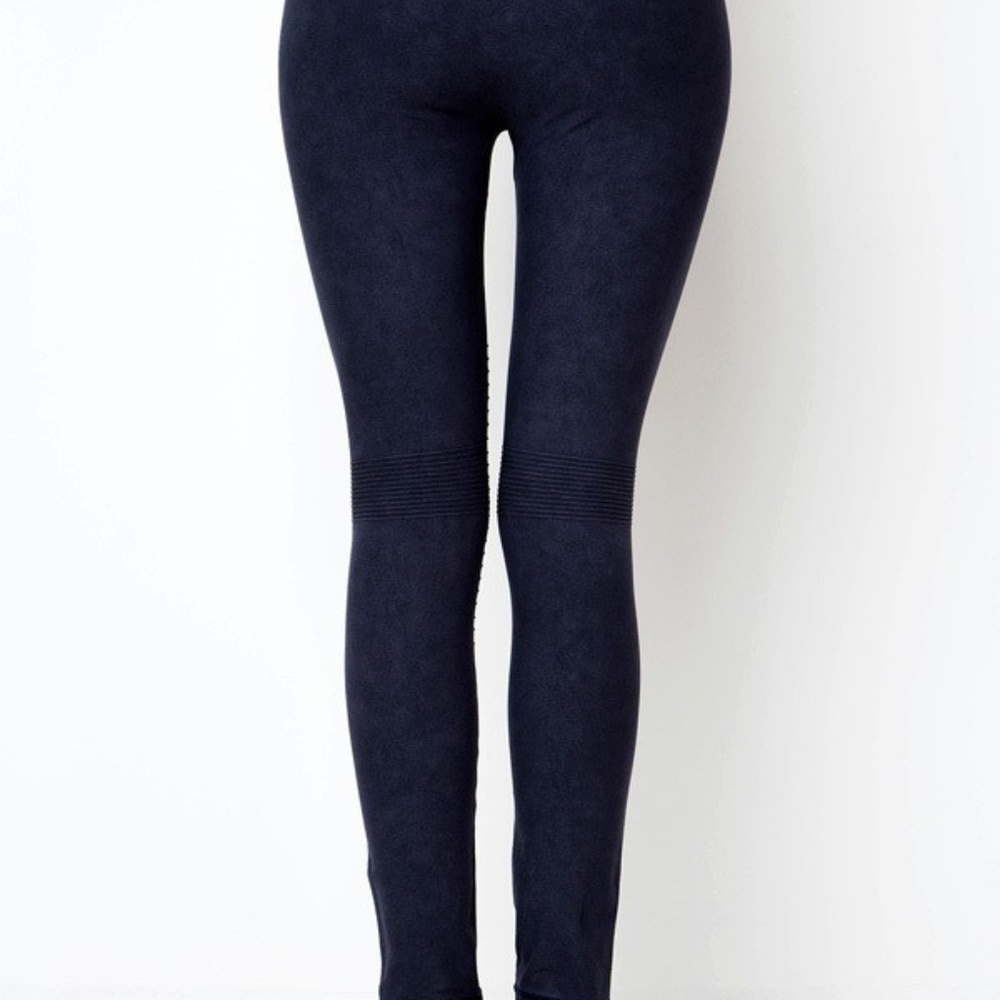 VINTAGE ACID WASHED MOTO LEGGING - Picture 3 of 3